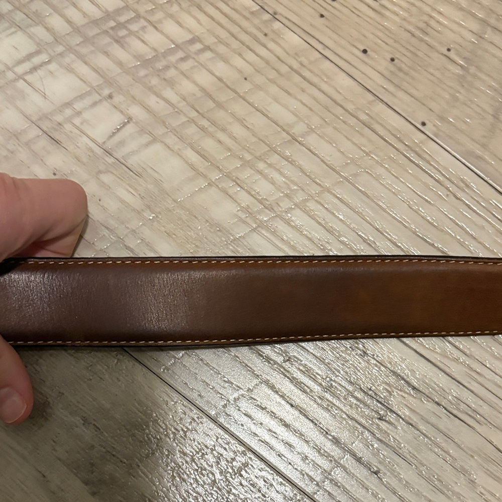 Silver Creek Brown Leather Belt size 36 - Picture 5 of 8